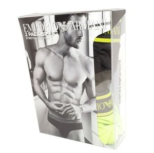 Emporio Armani Men's Core Logoband 2-Pack Briefs
